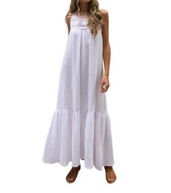 Style 1-2610765456-3855 HONORINE White Size 0 Free Shipping Floor Length Straight Dress on Queenly