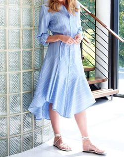 Style 1-2815712344-2581 Finley Blue Size 16 Free Shipping Sleeves High Low Long Sleeve Straight Dress on Queenly