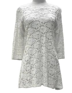 Style 1-2892317108-2696 Staples White Size 12 Flare Sleeves Long Sleeve Engagement Cocktail Dress on Queenly