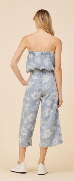 Style 1-3029695228-2791 Vintage Havana Blue Size 12 Jewelled Floral Plus Size Jumpsuit Dress on Queenly