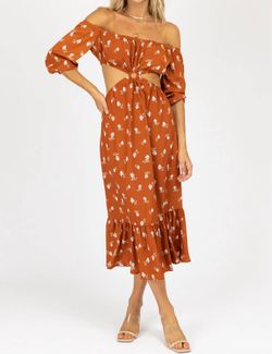 Style 1-3038784172-3236 ENDLESS BLU. Orange Size 4 Tall Height Polyester Sleeves Floral Cocktail Dress on Queenly