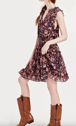 Style 1-3238349108-2791 DEAR JOHN DENIM Purple Size 12 Free Shipping Floral Print Cocktail Dress on Queenly
