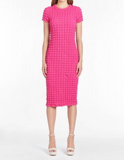 Style 1-3696639544-3236 Amanda Uprichard Pink Size 4 Black Tie Free Shipping Polyester Cocktail Dress on Queenly