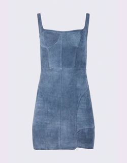 Style 1-3740905851-1498 RtA Blue Size 4 Vintage Square Neck Mini Cocktail Dress on Queenly