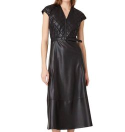 Style 1-3907159060-1498 Shoshanna Black Size 4 Belt Tall Height Cocktail Dress on Queenly