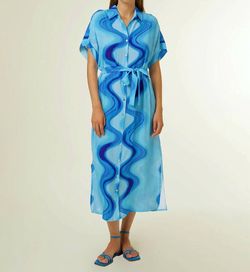 Style 1-4230877247-2696 FRNCH Blue Size 12 Belt Cocktail Dress on Queenly