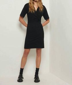 Style 1-691666619-3855 Derek Lam 10 Crosby Black Size 0 Sleeves V Neck High Neck Mini Cocktail Dress on Queenly