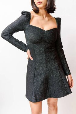Style 1-835827924-2696 ELLIATT Black Size 12 Long Sleeve Polyester Spandex Sleeves Cocktail Dress on Queenly