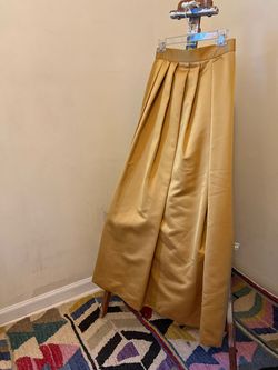 Oleg Cassini Gold Size 14 Plus Size Tall Height Ball gown on Queenly