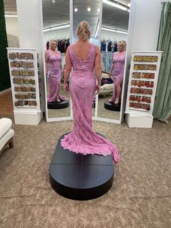 Portia and Scarlett Pink Size 12 Prom Side slit Dress on Queenly