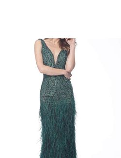 Style Jovani 66003 Jovani Green Size 4 Pageant Floor Length Jersey 70 Off Straight Dress on Queenly