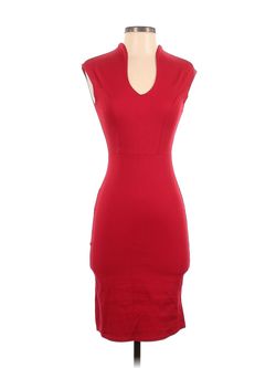 Rolla Coster Bright Red Size 12 50 Off Jersey Cocktail Dress on Queenly