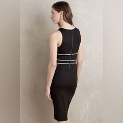 Anthropologie Black Size 4 Appearance Wedding Guest Straight Sorority Cocktail Dress on Queenly