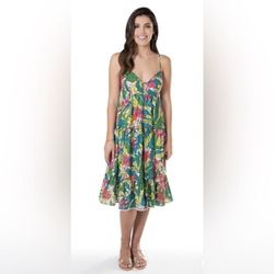 Tori Richard Multicolor Size 4 Floral Summer Cocktail Dress on Queenly