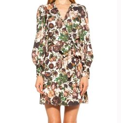 Alexia Admor Multicolor Size 8 Summer Floral A-line Dress on Queenly