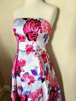 B. Darlin Multicolor Size 8 Floral Prom Cocktail Dress on Queenly