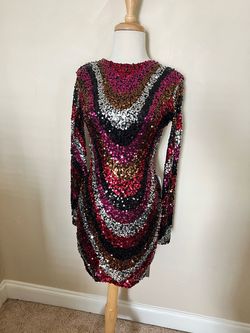 B. Darlin Multicolor Size 0 Appearance 50 Off Mini Sequined Cocktail Dress on Queenly