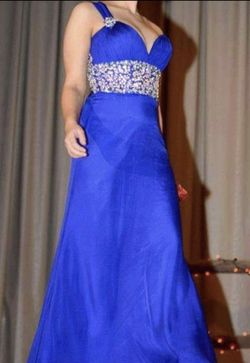 Tony Bowls Blue Size 4 Military Straight Dress on Queenly