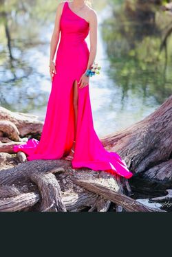 Sherri Hill Hot Pink Size 0 Jersey Tall Height Mermaid Dress on Queenly
