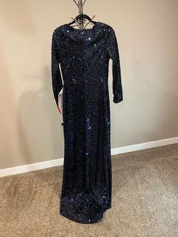 Style 26445 Mac Duggal Multicolor Size 6 26445 Black Tie Straight Dress on Queenly