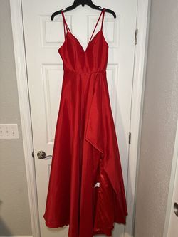 Promgirl Red Size 4 Prom Gala Ball gown on Queenly