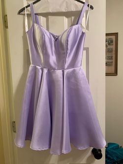 Ellie Wilde Light Purple Size 2 Mini Cocktail Dress on Queenly