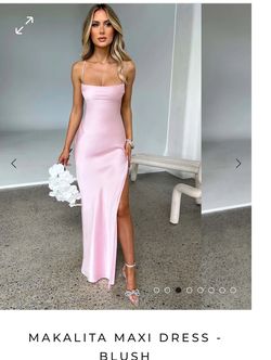 babyboo Pink Size 8 Black Tie Side slit Dress on Queenly