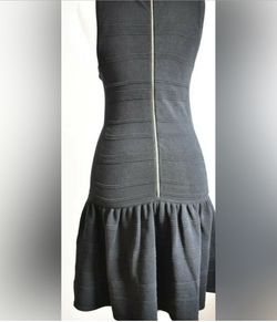 Juicy Couture Black Size 4 Swoop Midi Cocktail Dress on Queenly