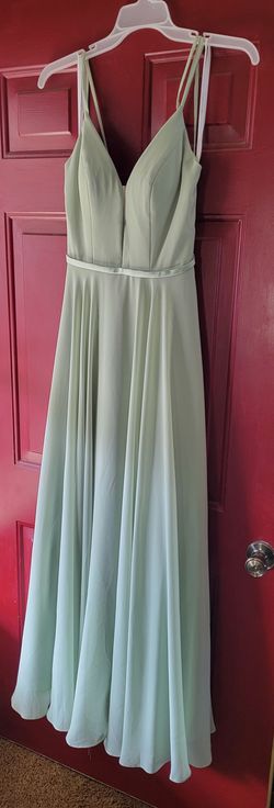 Christina Wu Green Size 2 Straight Dress on Queenly