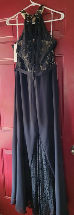 Christina Wu Black Size 14 Military Straight Dress on Queenly