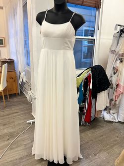 Style S10233 Faviana White Size 12 Jersey Wedding Plus Size Military A-line Dress on Queenly