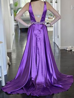 Sherri Hill Purple Size 2 Pageant Prom Floor Length A-line Dress on Queenly