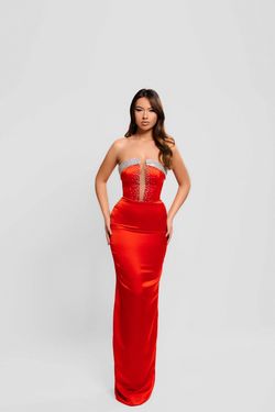 Style Hailey Minna Fashion Red Size 0 Satin Hailey Straight Dress on Queenly