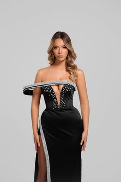 Style Bia Minna Fashion Black Size 0 Bia Floor Length Tall Height Straight Side slit Dress on Queenly