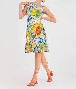 Style 1-675790979-3855 DOLCEZZA Multicolor Size 0 Print Free Shipping Cocktail Dress on Queenly