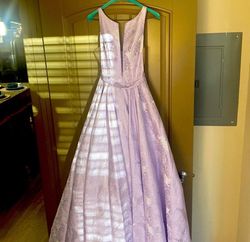 Sherri Hill Purple Size 2 High Neck Pageant Free Shipping Floor Length Ball gown on Queenly