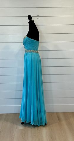 Sherri Hill Blue Size 6 70 Off Teal Prom A-line Dress on Queenly