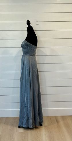 Jasmine Silver Size 8 Floor Length 70 Off Bridesmaid A-line Dress on Queenly