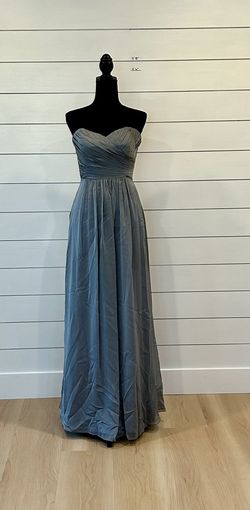 Jasmine Silver Size 8 Bridesmaid Military A-line Dress on Queenly