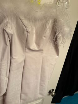 Johnathan Kayne White Size 00 Jersey Cocktail Dress on Queenly