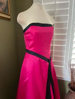 Lets fashioned Pink Size 4 Let’s Fashioned Strapless Floor Length A-line Dress on Queenly