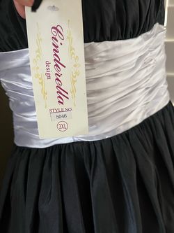 Lets fashion Black Size 28 Strapless Prom Jersey Cocktail Dress on Queenly