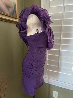 Cinderella Divine Purple Size 0 Cocktail Dress on Queenly