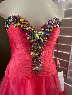 Cinderella Divine Pink Size 6 Prom Jersey Cocktail Dress on Queenly