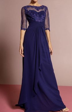 Gls Blue Size 12 Prom A-line Dress on Queenly