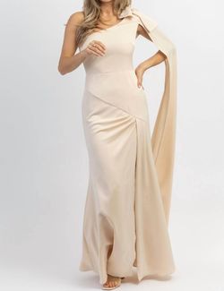 Style 1-1026497073-3236 LENA White Size 4 Side Slit One Shoulder Straight Dress on Queenly