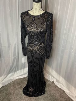 Betsy and Adam Black Size 4 Long Sleeve 50 Off Straight Dress on Queenly