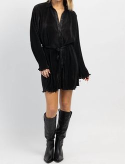 Style 1-1257709394-3236 MABLE Black Size 4 Sorority Long Sleeve Free Shipping Mini Cocktail Dress on Queenly