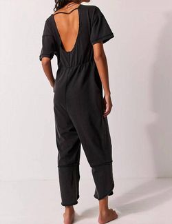 Style 1-1346327691-3855 Free People Black Size 0 Sleeves Pockets Jumpsuit Dress on Queenly