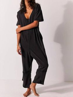 Style 1-1346327691-3855 Free People Black Size 0 Pockets Tall Height Jewelled Jumpsuit Dress on Queenly